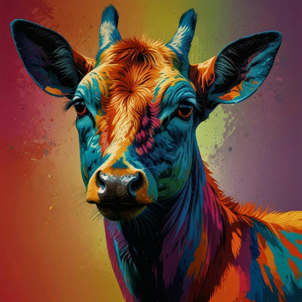 Colorful Cow