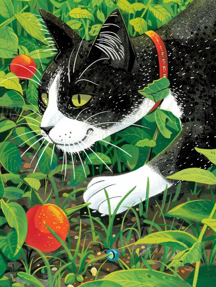 Cat In The Garden 20