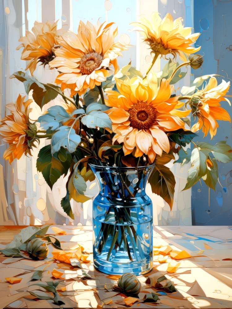 Sunflowers In A Vase