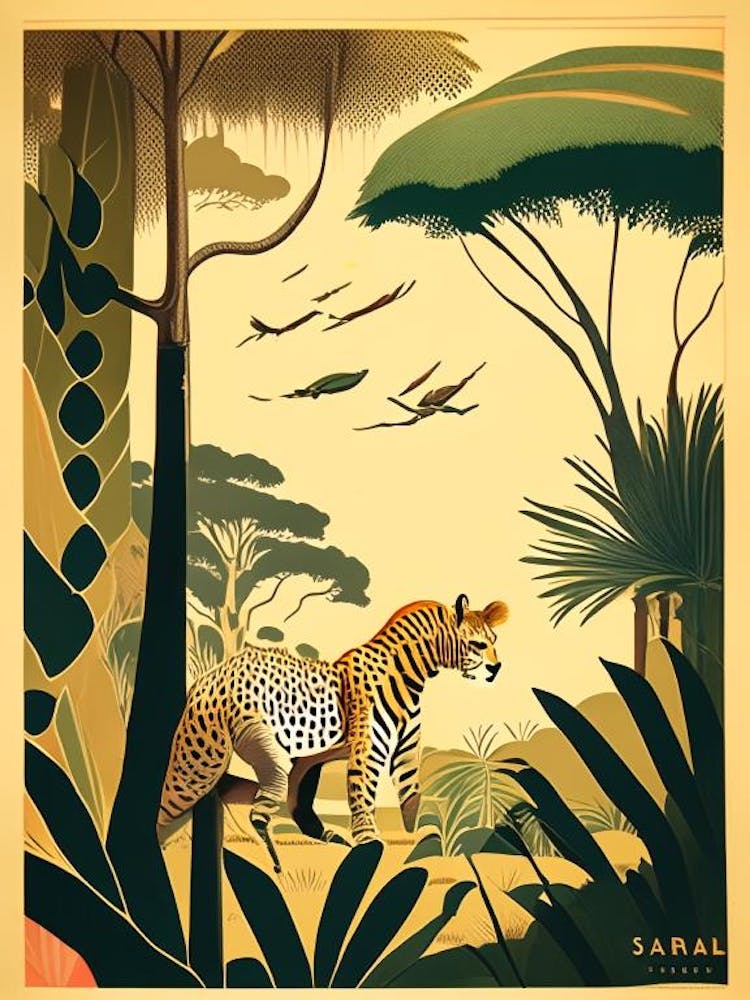 Wild Safari 1 Rousseau Inspired