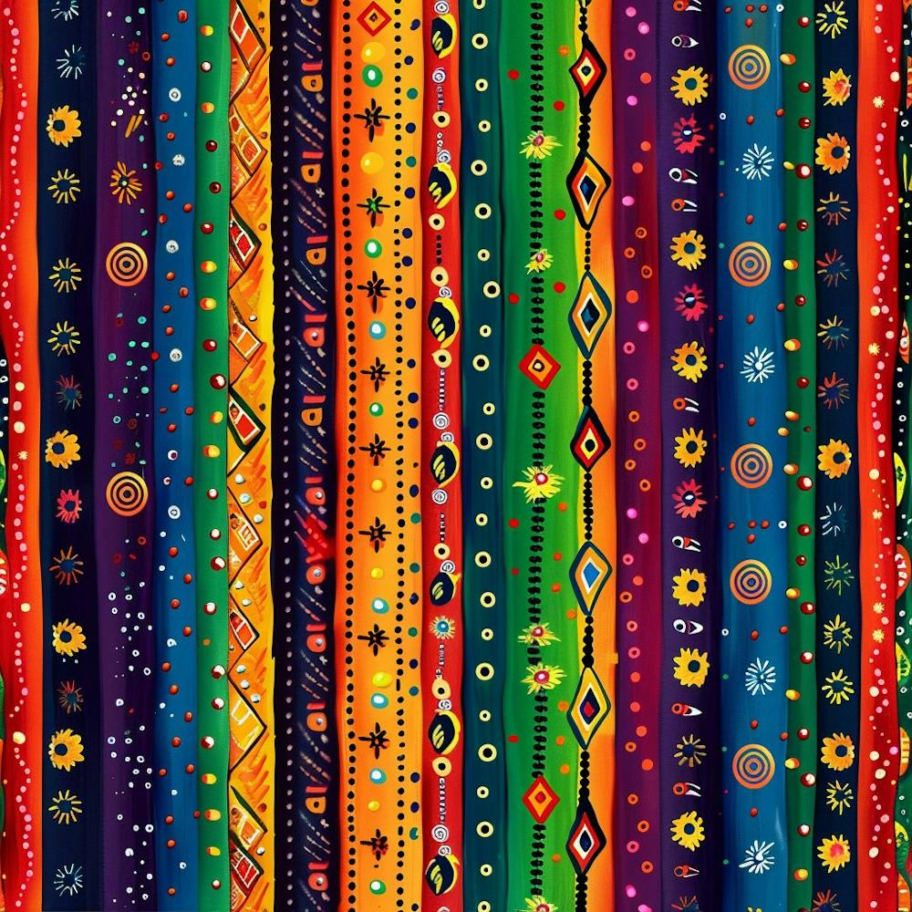 Navratri Themed Banner Texture With Vibrant Colo 17