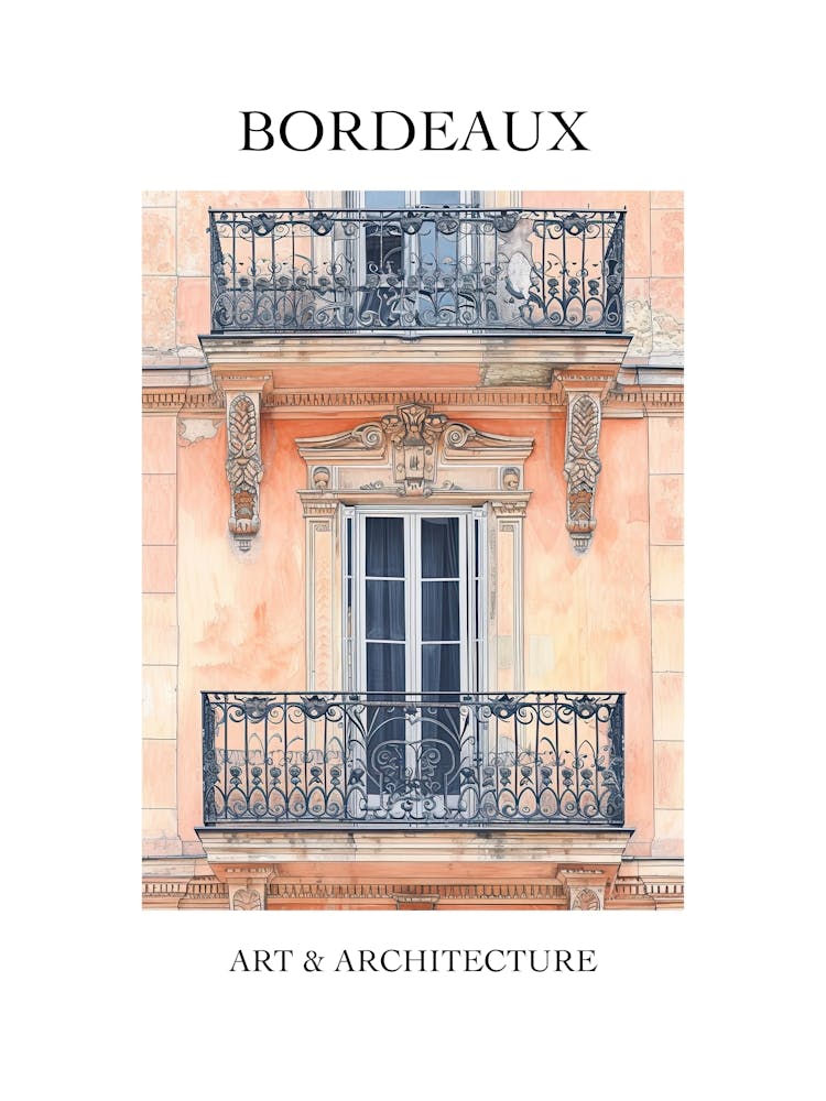 Bordeaux Travel And Architecture Poster 3