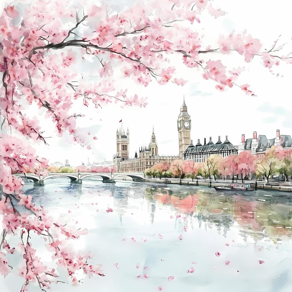 Sakura Over Westminster