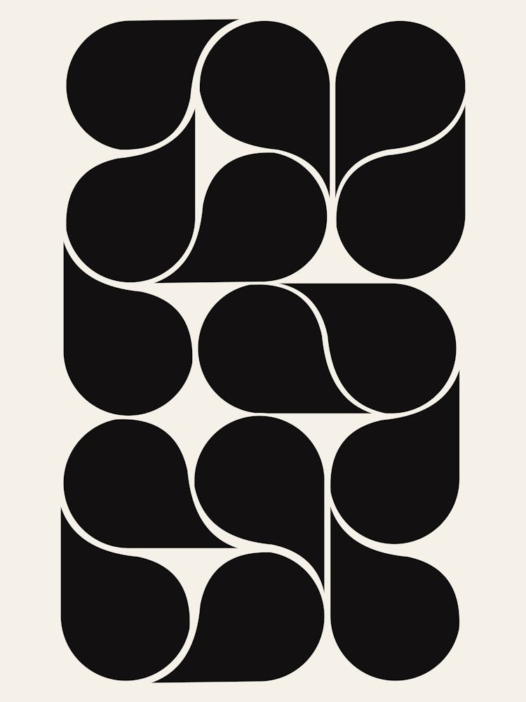 Black  Shapes Abstract