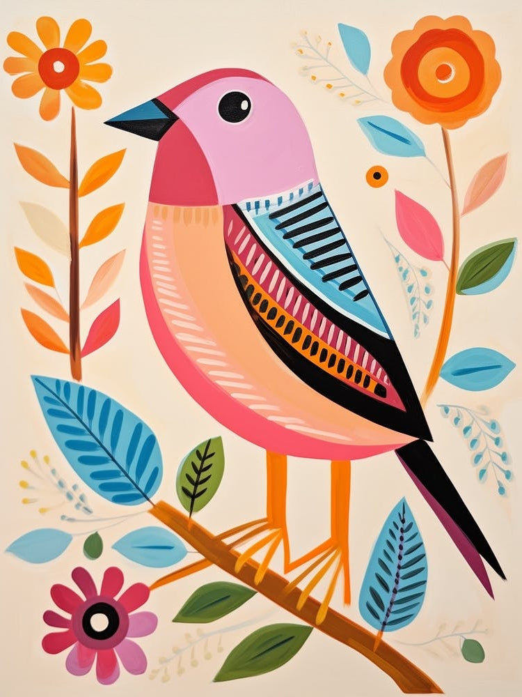 Pink Scandi Sparrow 3