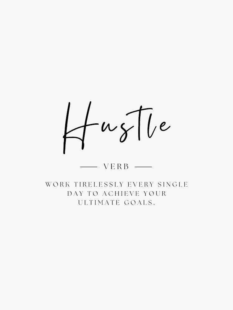 Hustle Verb