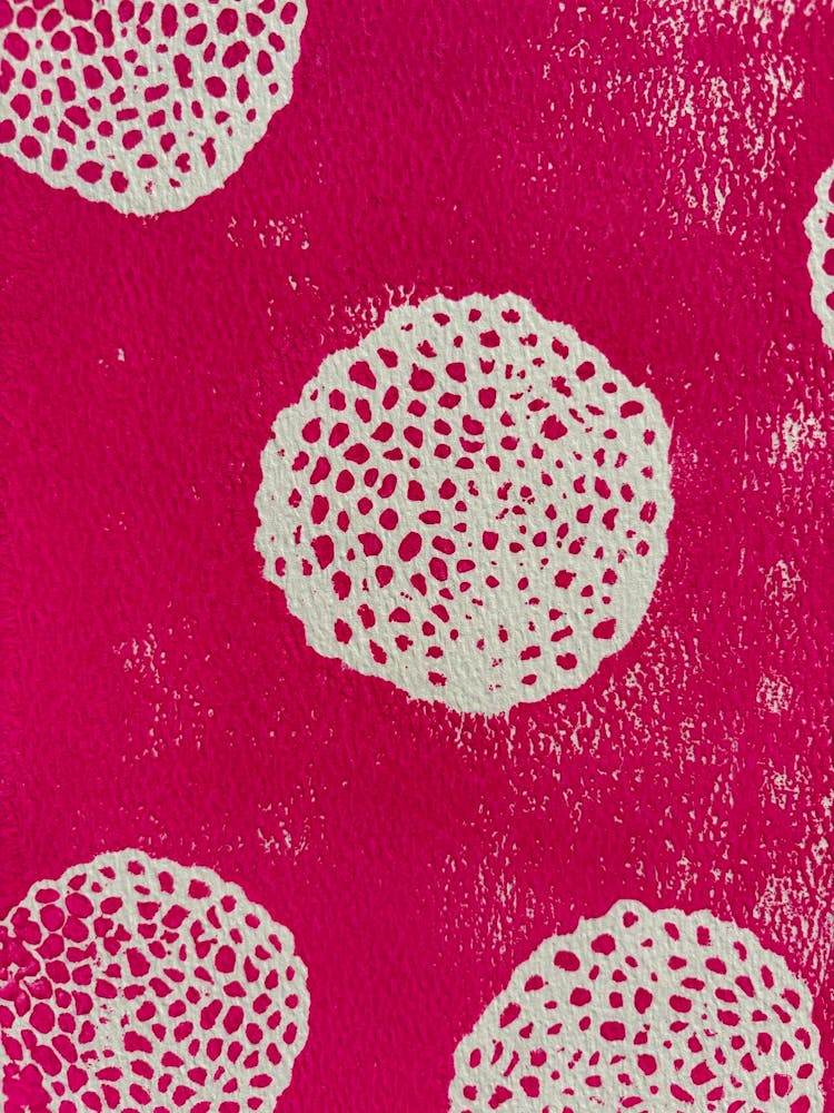 Pink And White Polka Dots