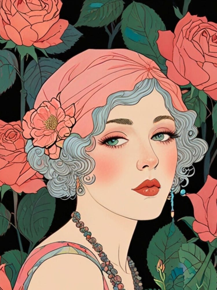 Girl With Roses