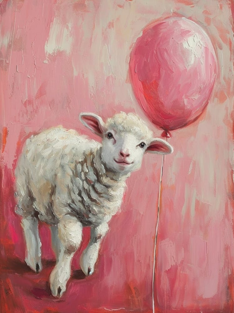 Cute Sheep 1 With Balloon