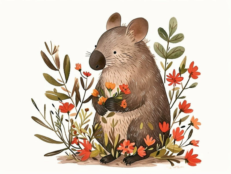 Little Floral Wombat 4