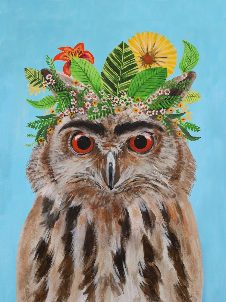 Frida Kahlo Owl