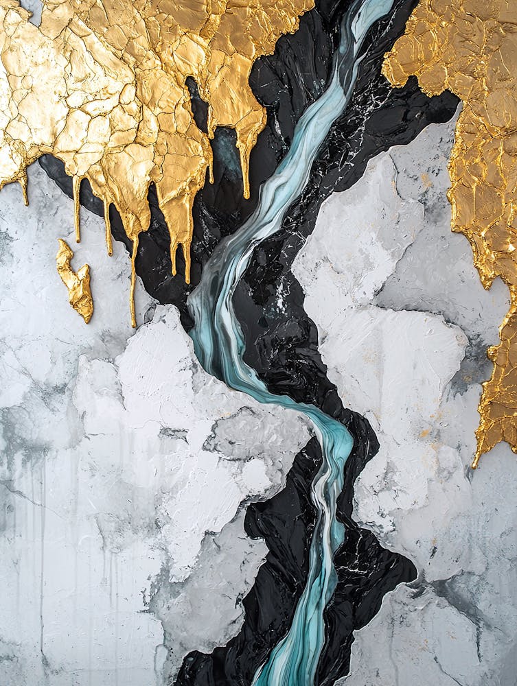 Cascades Shine Gilded Textures