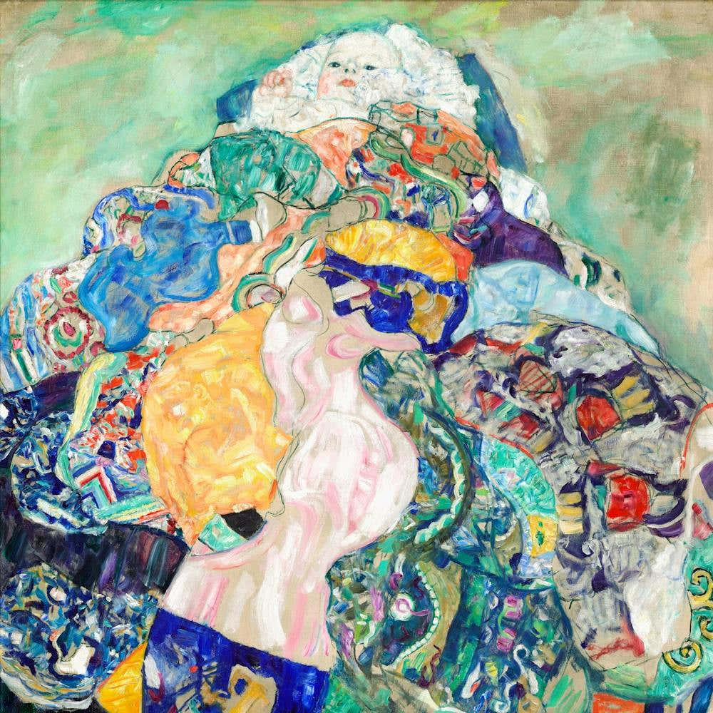 Baby, Gustav Klimt Square