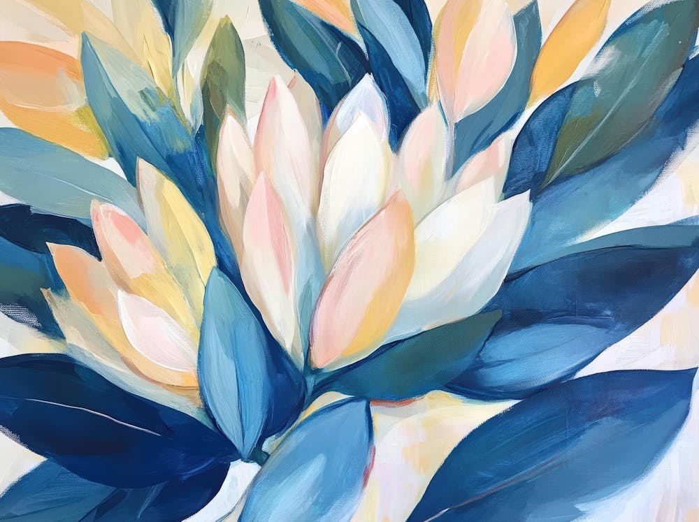 Blue And Yellow Flowers 9