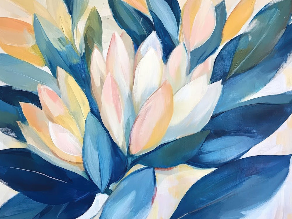 Blue And Yellow Flowers 9