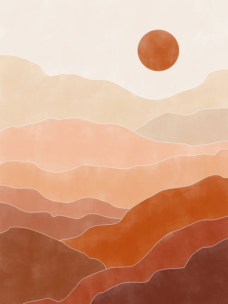 Sunset In The Desert 