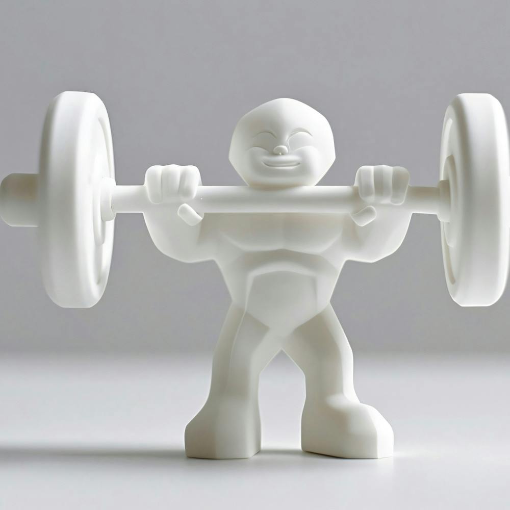 Man Lifting A Barbell