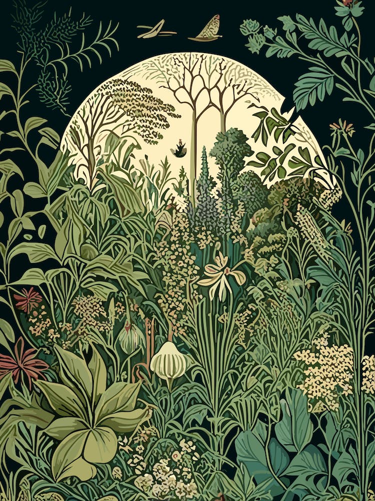 Jardin Des Plantes 1, France Vintage Botanical