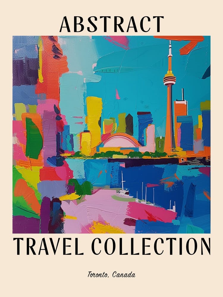 Abstract Travel Collection Poster Toronto Canada 5