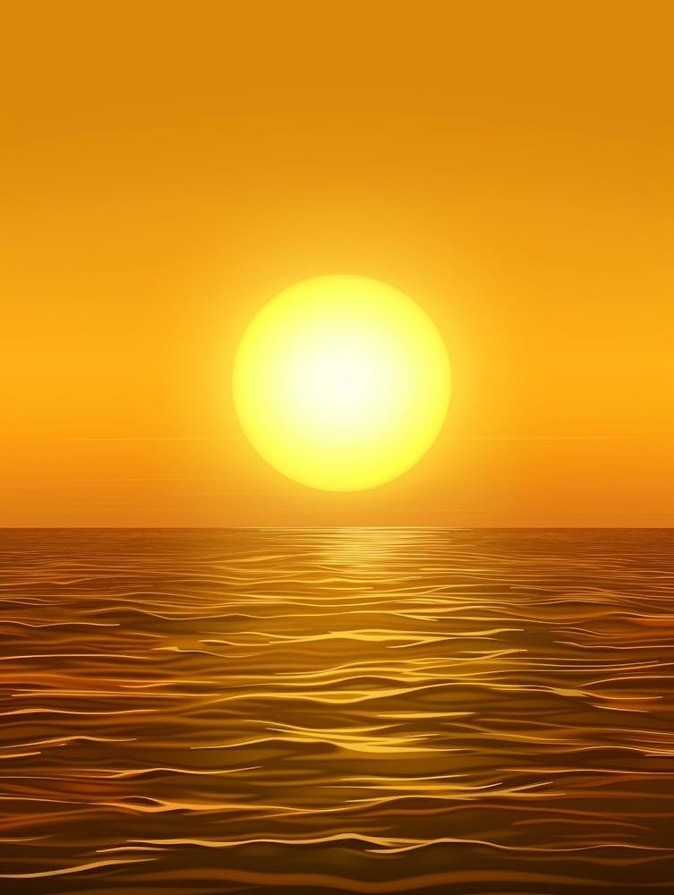 Sunset Over The Ocean 96