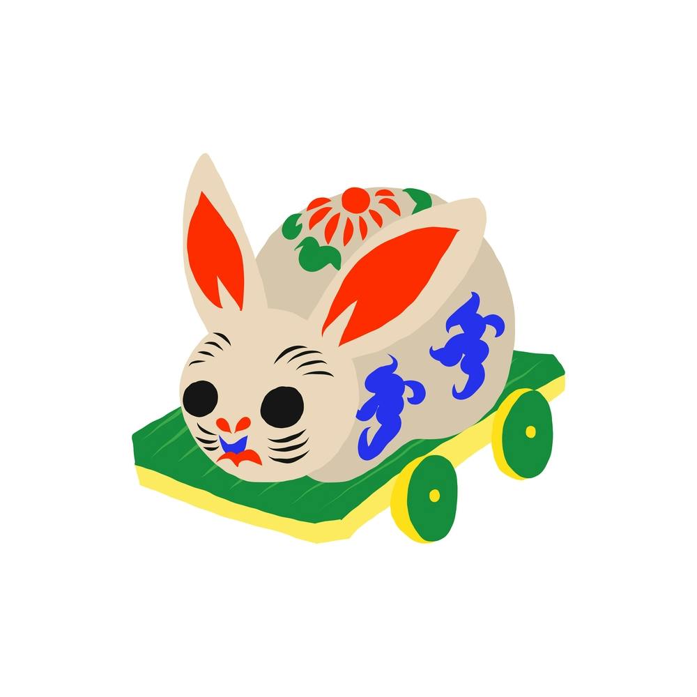 Tama Usagi Hariko Rabbit Doll Square