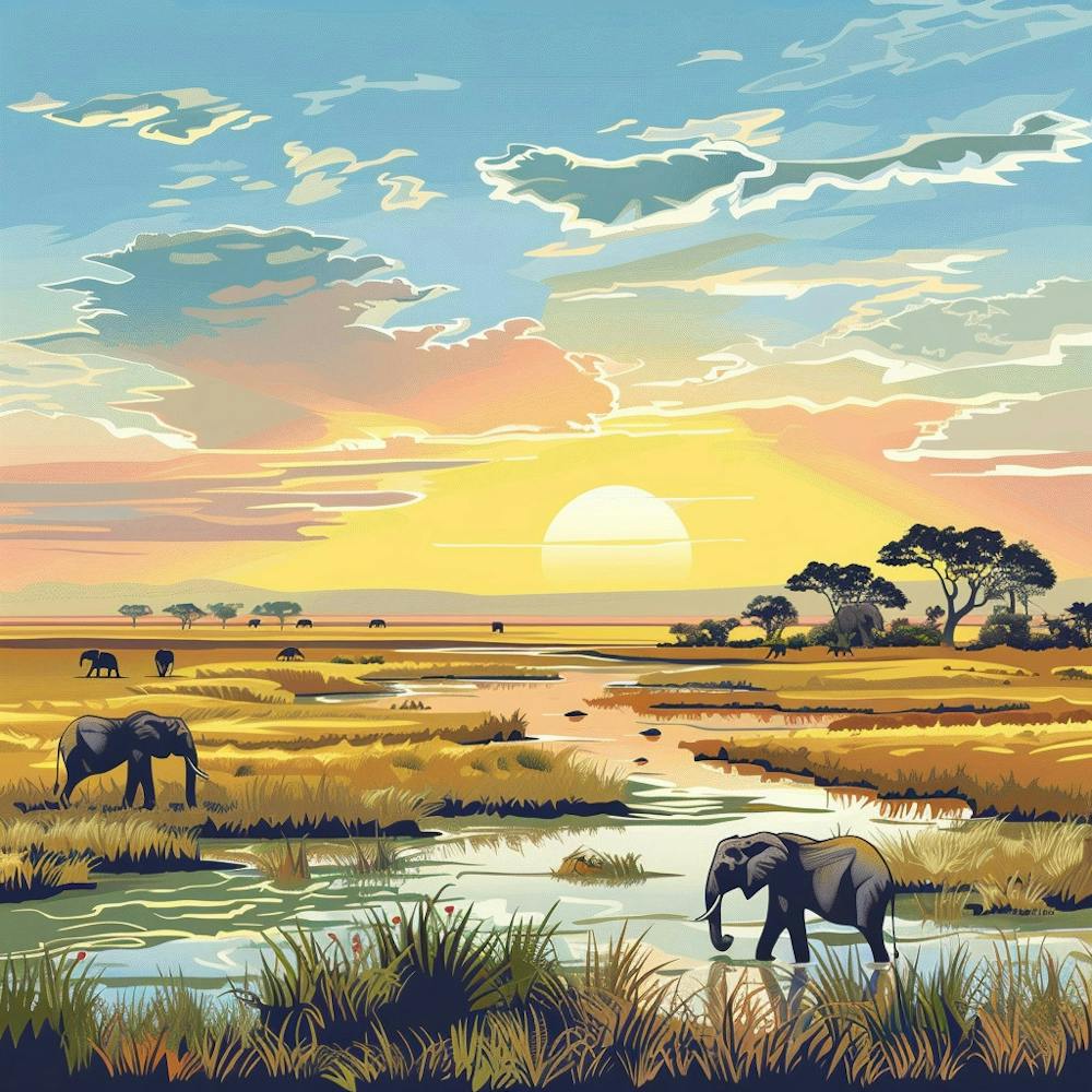 Sunset In The Savannah 3