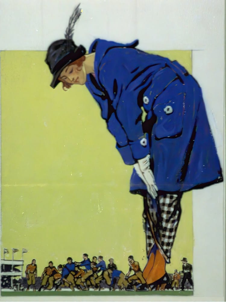 The Overshadowed Game, Edward Penfield