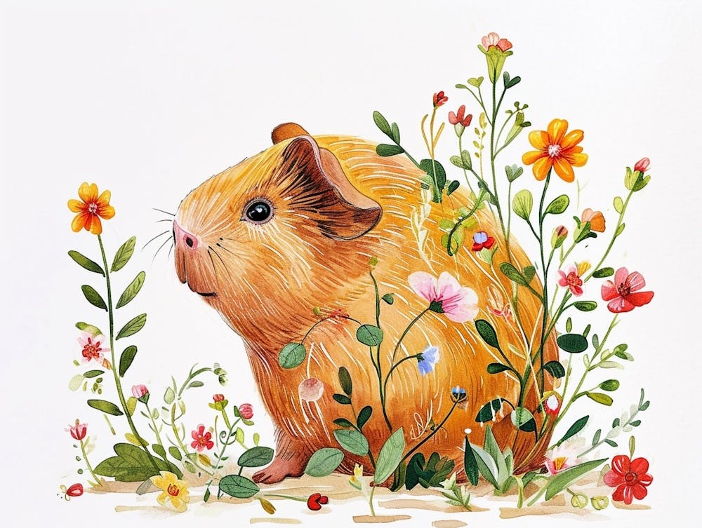 Little Floral Guinea Pig 1