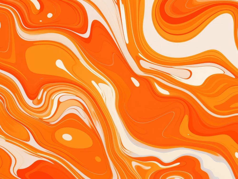 Orange Abstract Painting