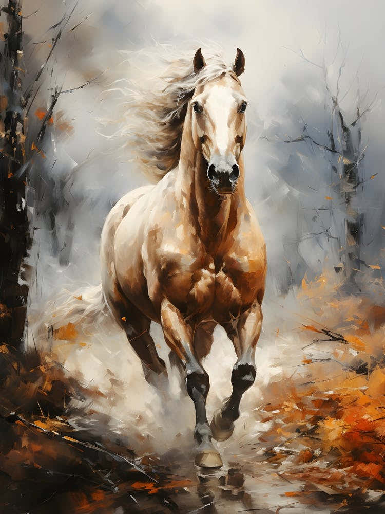 Horse And Mountain Art