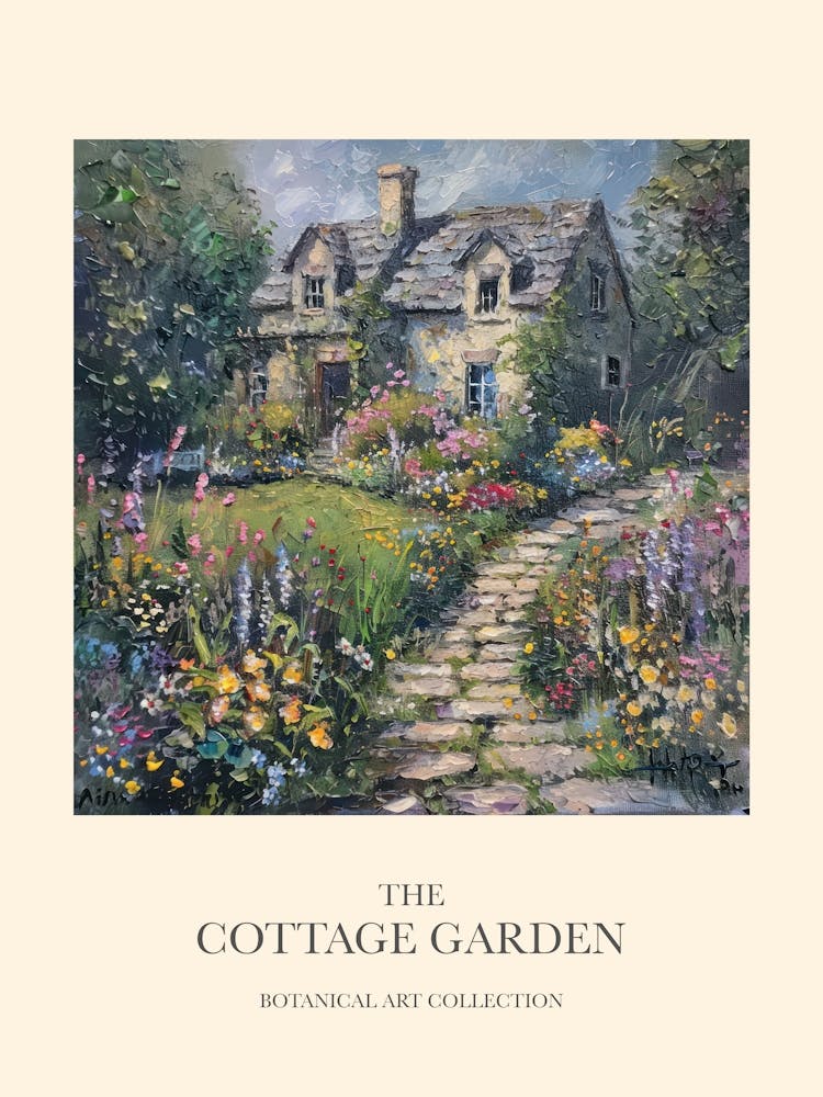 Flower Symphony Cottage Garden Poster 11