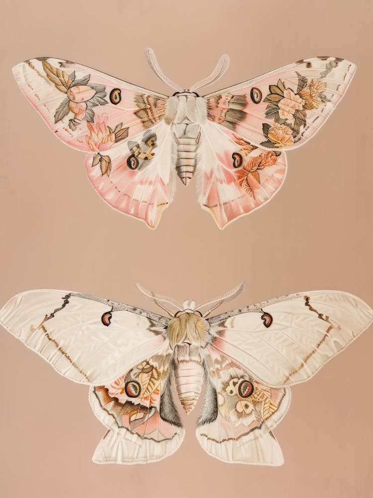 Luminous Butterflies William Morris Style 7