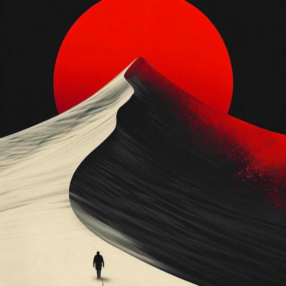 Roter Sonnenuntergang
