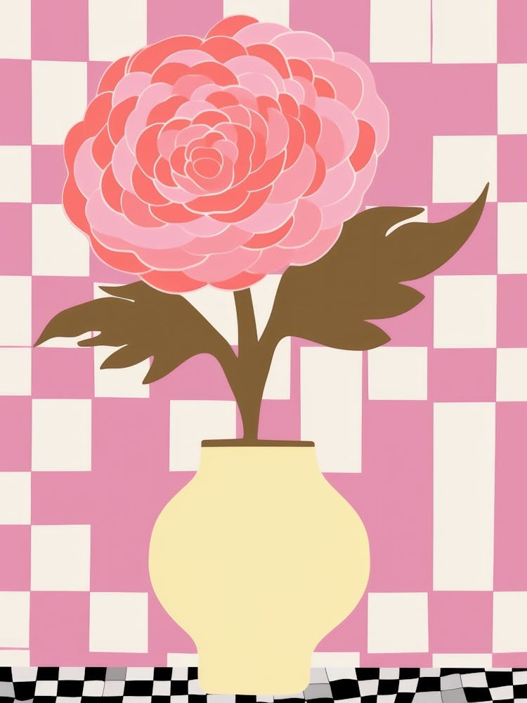 Peony Flower Vase 1