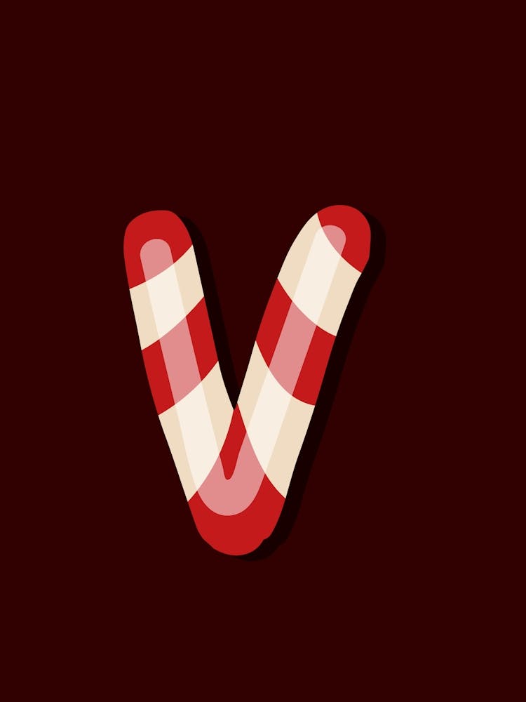 Candy Cane Christmas Letters Living Room Holiday Display 22