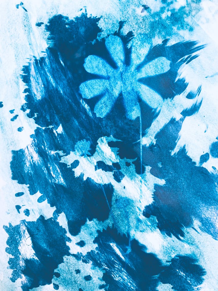 Blue Ink Painting