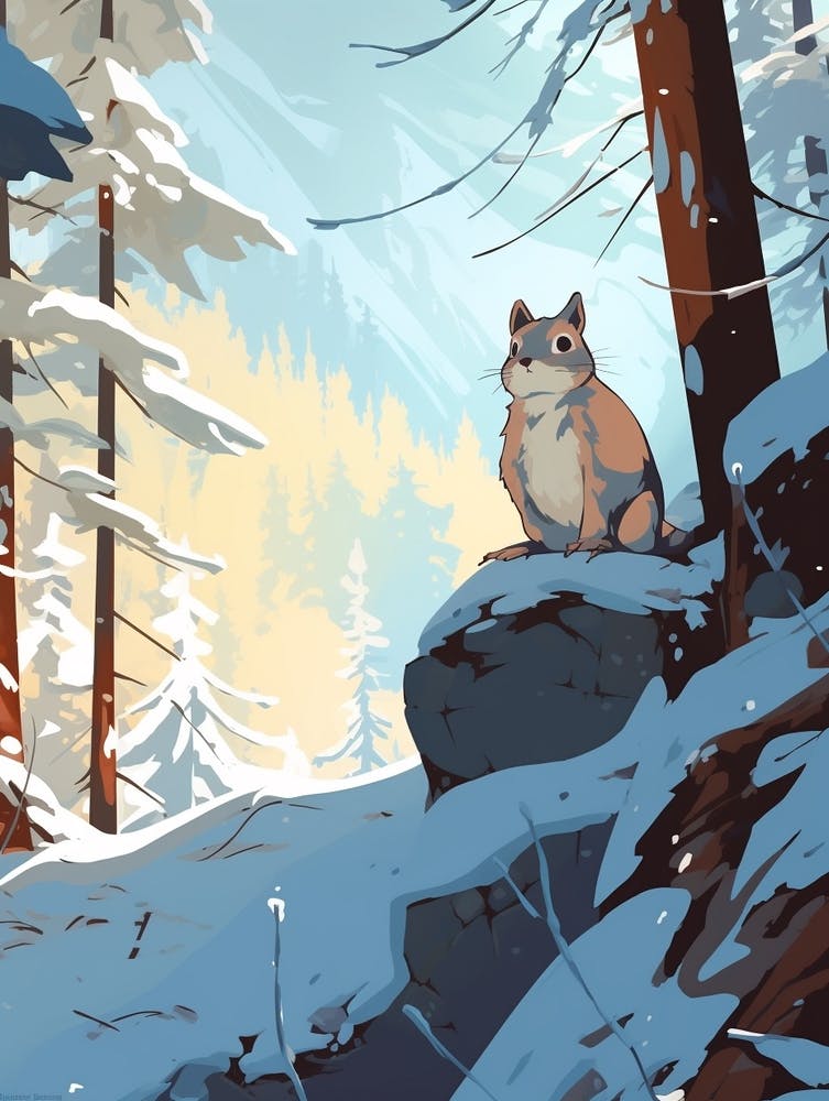 Winter Pika 1 Illustration