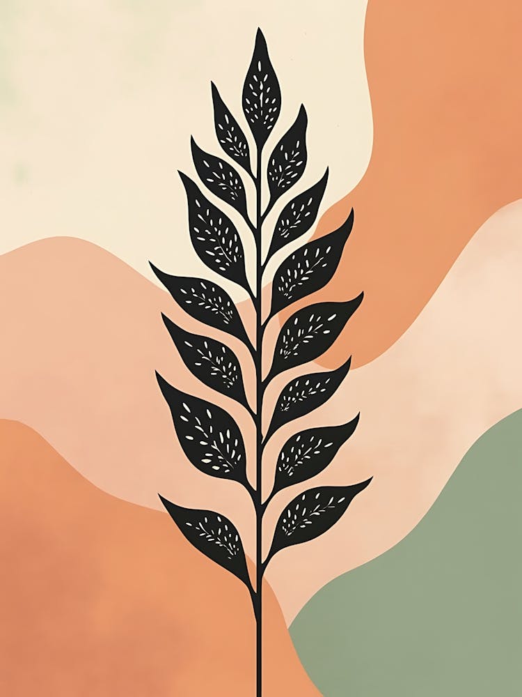 Muted Garden Silhouettes