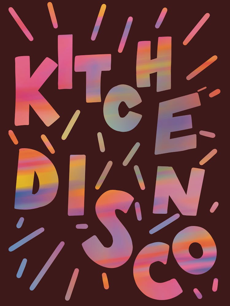 Red & Rainbow Kitchen Disco
