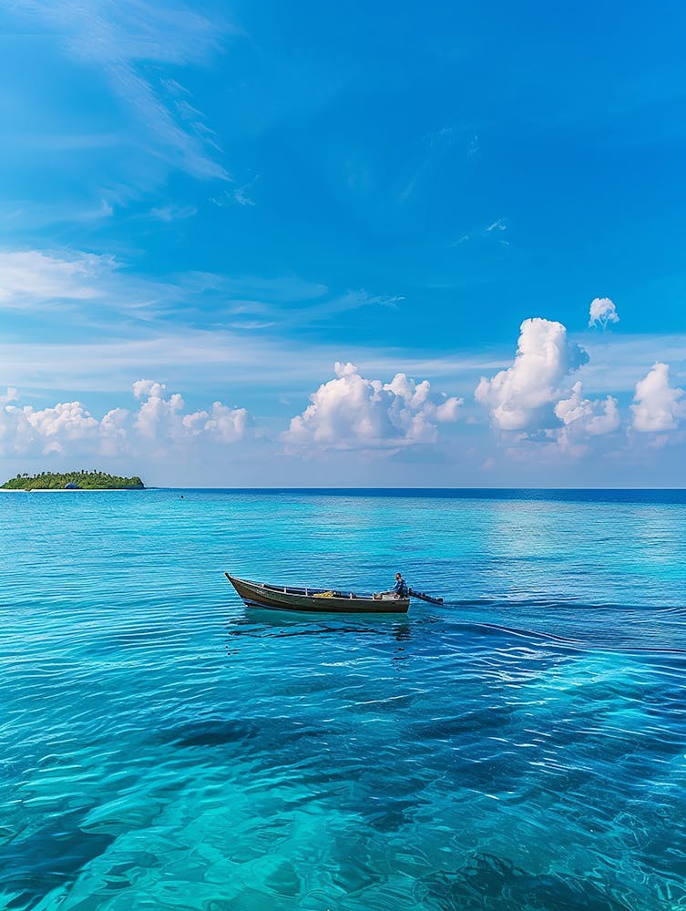 Small Fishing Boat In The Sea