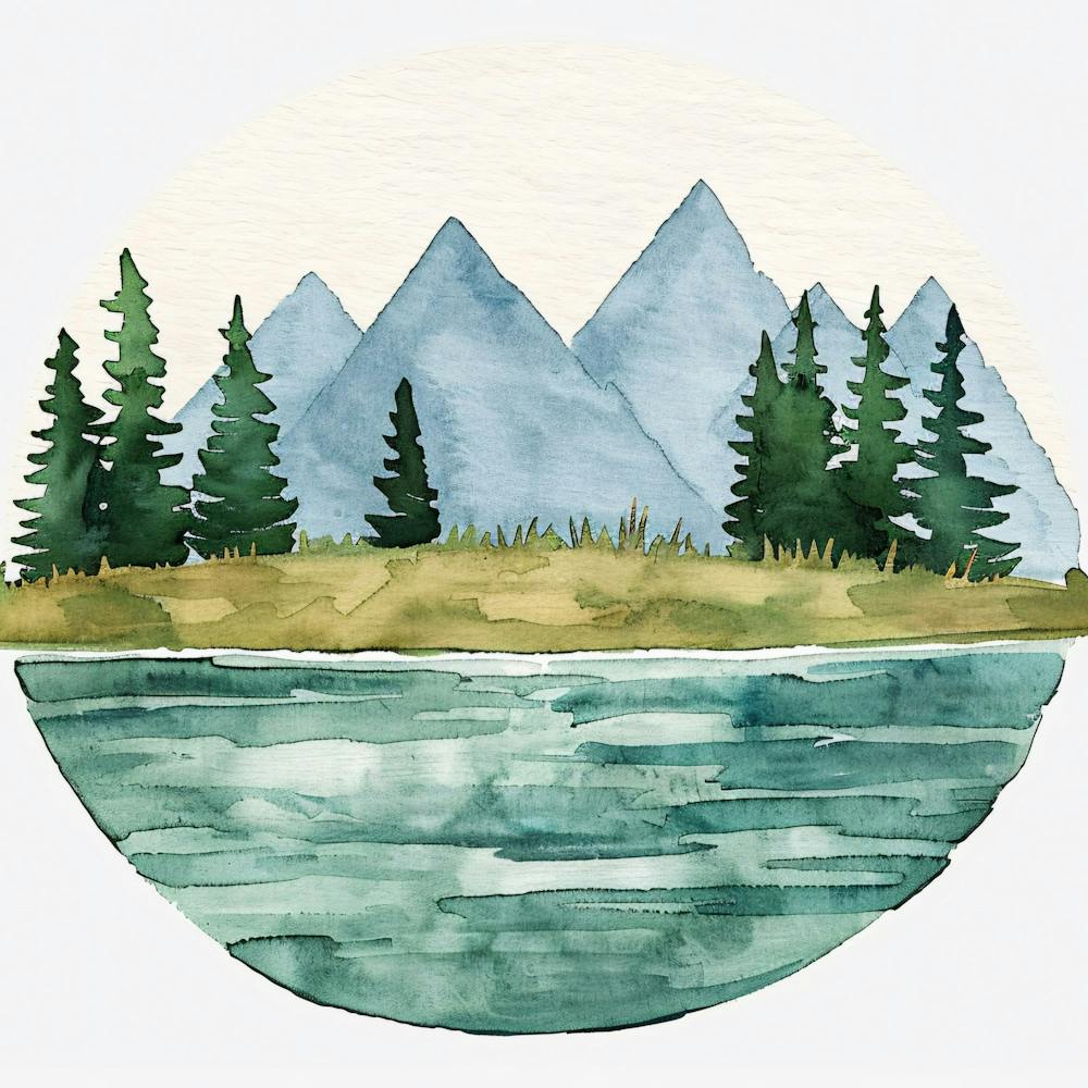 Watercolor Landscape Painting 1