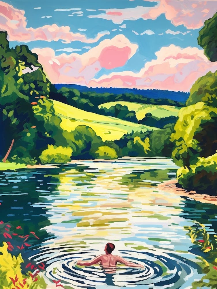 Wild Swimming At River Wye  Herefordshire 2