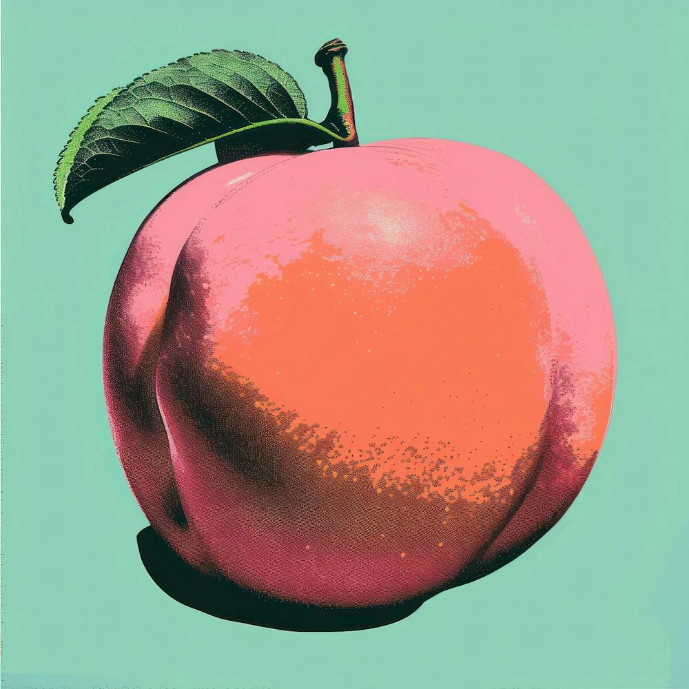 Big Peach Pop Art 4