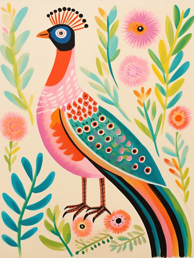 Pink Scandi Pheasant 2