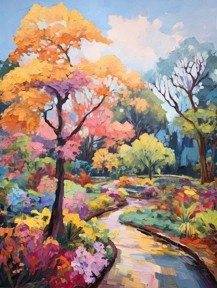 Autumn Gardens Painting Bellingrath Gardens 3