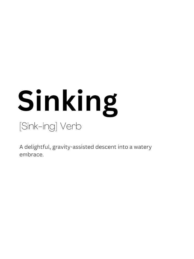 Sinking Definition Meaning