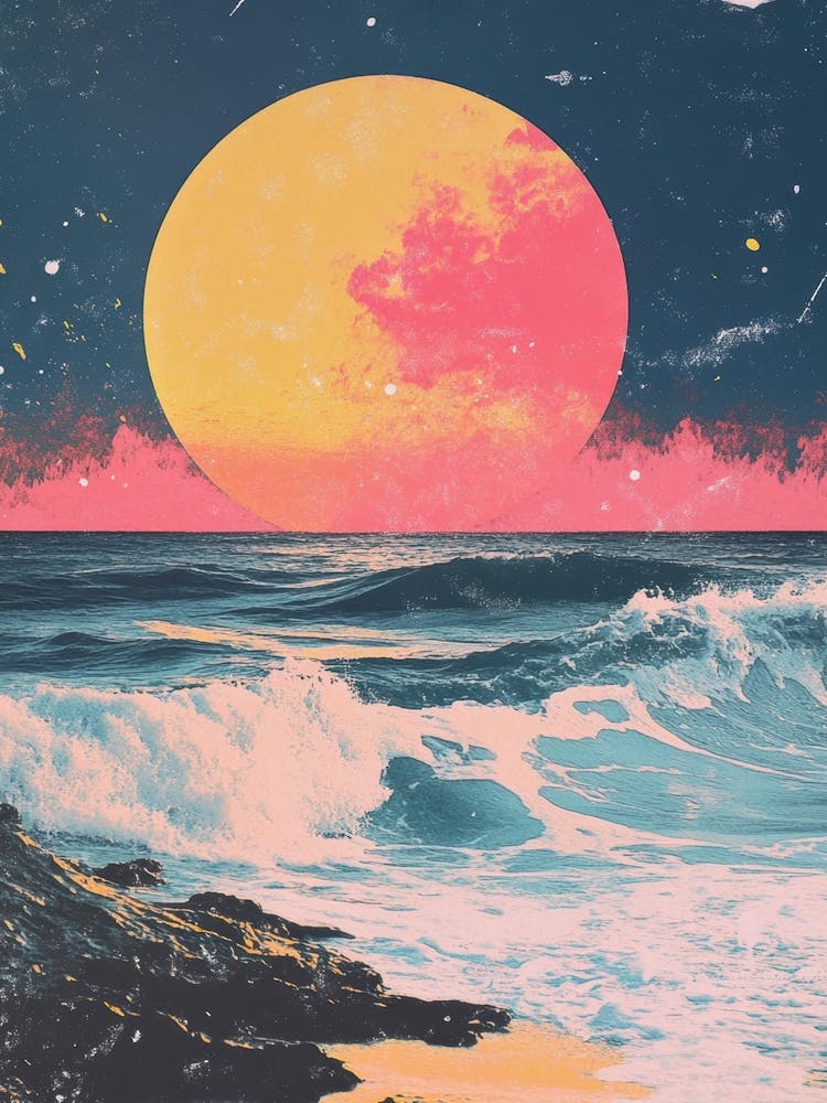 Moon Over The Ocean 6