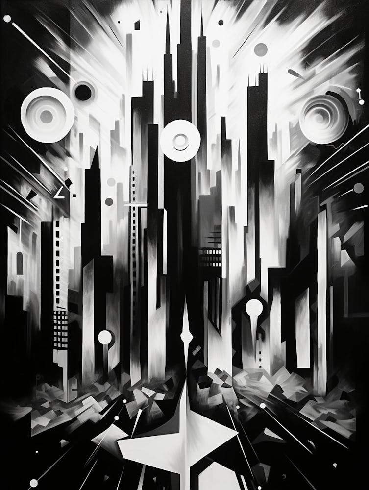 Perception Abstract Black And White 5