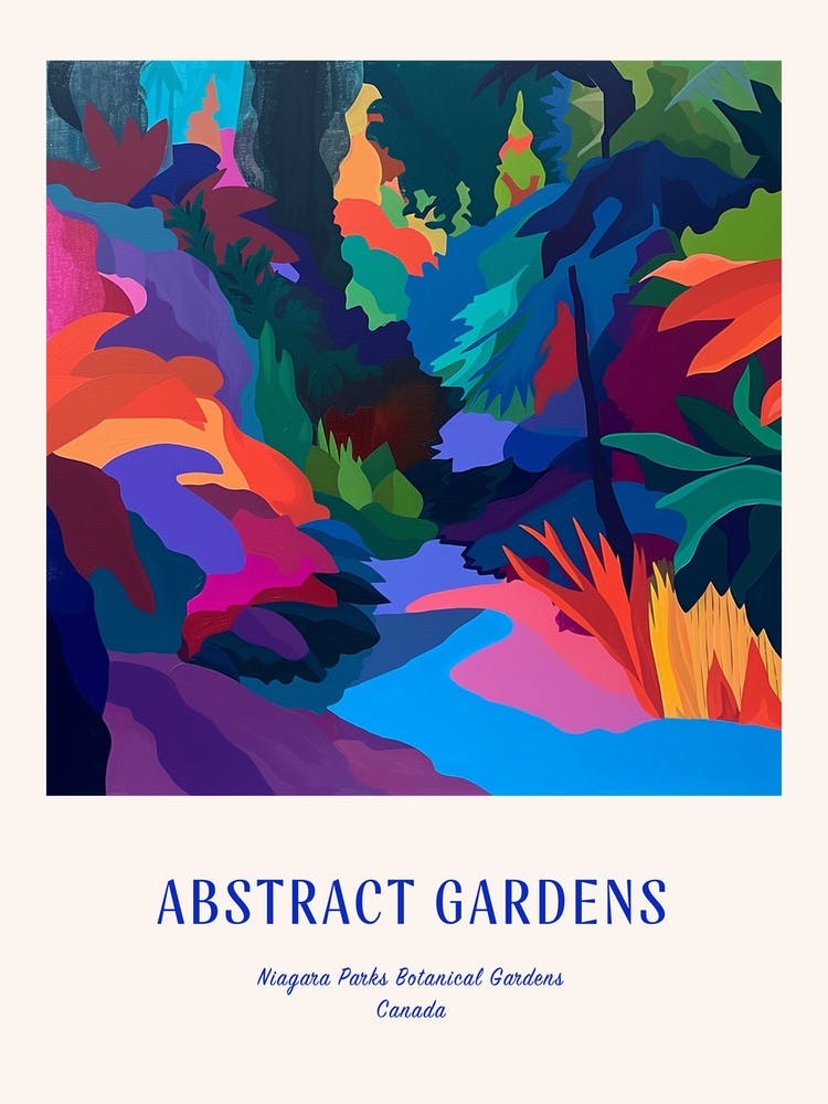 Colourful Gardens Niagara Parks Botanical Gardens Canada 3 Blue Poster