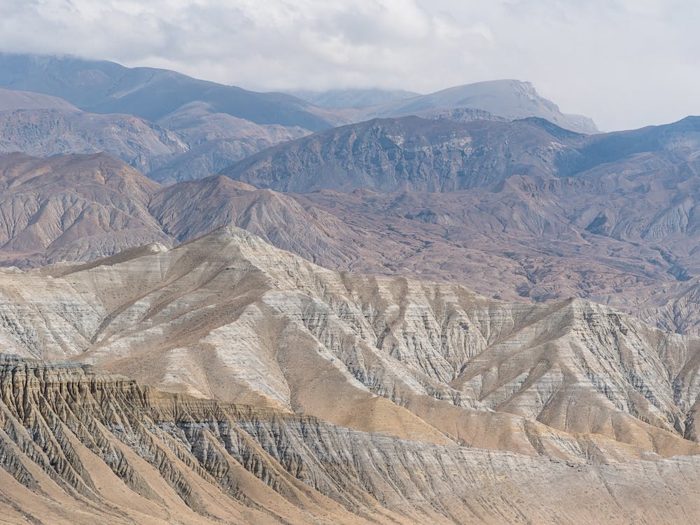 Overlooking The Himalayas In Mustang, Nepal